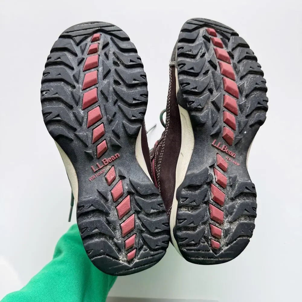 L.L. Bean Women's Trail Model 4 Hiking Boots in Coffee Bean/Camp Green Size 7 - Picture 6 of 6